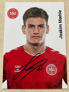 Autograph JOAKIM MAEHLE-National Team DENMARK-DBU-Mæhle-Ex-Atalanta-Genk-AK - Picture 1 of 2