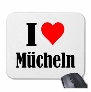 MOUSEPAD Mauspad I Love Mücheln Ich Liebe Mücheln - Photo 1/1
