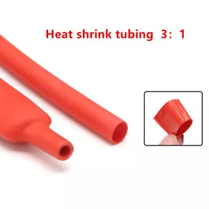 Tubo termorretráctil tubo doble pared 3:1 pegamento adhesivo marino forrado impermeable rojo - Imagen 1 de 9