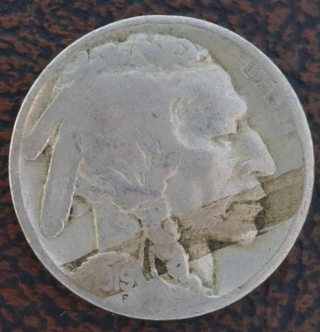 Mint Error - Planchet Defect - 1919 Buffalo Nickel **FREE SHIPPING** - 5/30 Cover