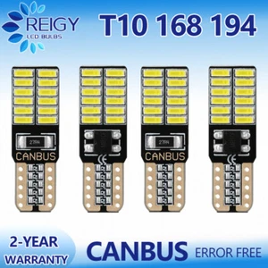 50PCS T10 194 168 24SMD LED Interior Light Bulbs Super Bright Canbus Xenon White - Picture 1 of 7