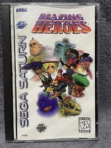 Blazing Heroes (Sega Saturn, 1996) CIB Tested Works Great Retro Rpg - Picture 1 of 9