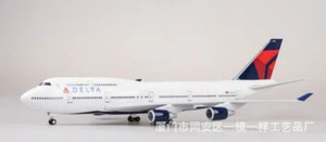 1/150 Delta Airline Boeing 747 Airplane Passanger Plane w/Sound LED Light Model - Picture 1 of 7