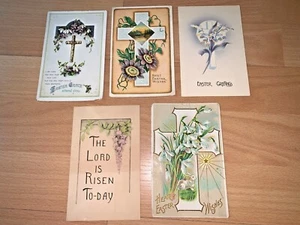 5 OSTERGRUSS POSTKARTEN 1910 - RELIGIÖSES THEMA - Bild 1 von 12
