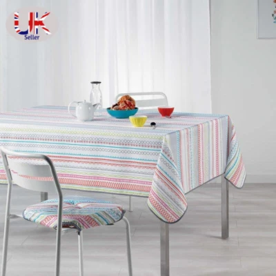 Patterned Rectangular Tablecloth Wipe Clean Table Protector Table Cover132x178cm - Image 1 of 3