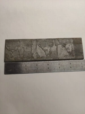 Tumbleweeds Comic Strip Printing Plate 1972 Barbaric Arts Seminar - Imagem 1 de 4