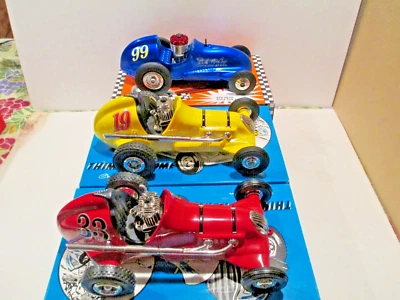 Three vintage Nylint Tether toy midget race car, line control, mint - Image 1 of 4
