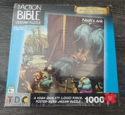 Rompecabezas The Action Bible 1000 piezas - Arca de Noé - Sellado - Incluye póster Foto 1 de 3