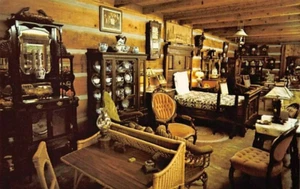 Postal OK: Casa de muebles #2, antigüedades de Har-ber Village, Grove, Oklahoma - Imagen 1 de 2