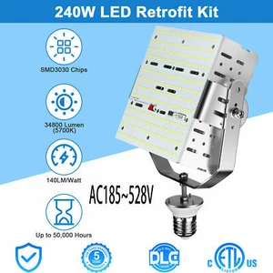 1000W HID Equal 240W LED Retrofit Kit For Garage Parking Lot Shoebox Light 480V - Picture 1 of 12