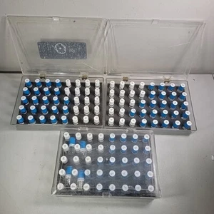 VINTAGE VIKING SAMPLE PACK OF TINY ELECTRONIC COMPONENTS 3 TRAYS OVER 120 TUBES - Picture 1 of 22