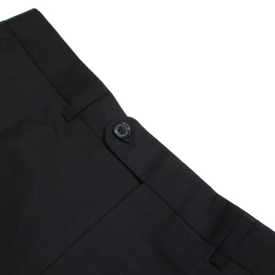 Pantalones de vestir Riviera Jack Victor plisados nuevos con etiquetas talla 34 EE. UU. en azul liso 100 % lana Foto 1 de 4