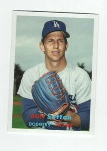 2015 TOPPS ARCHIVES RETRO 1957 DON SUTTON LOS ANGELES DODGERS #83 - Bild 1 von 3