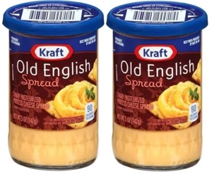Kraft Old English Cheese Spread 5 oz (2 Jars) Sharp Pasteurized Process - Picture 1 of 4