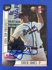 2004 SAL Top Prospect Chuck James Auto Signed Autograph Braves 
