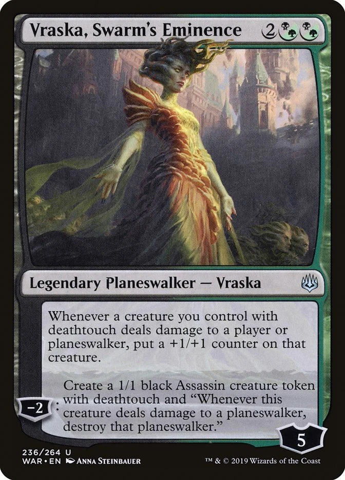 1x Vraska, Swarm's Eminence - NM - War of the Spark - SPARROW MAGIC - Image 1 of 1