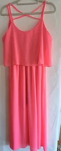 Cocktailkleid neonrot Größe 34/36 - Bild 1 von 4