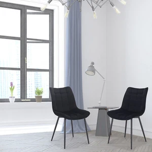 2/4/6x Dining Chairs Living Room Chairs w/ Backrest Velvet Padded Seat Cafe Pub - Picture 1 of 29
