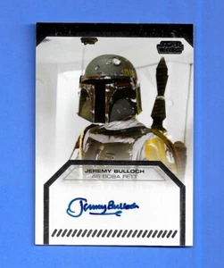 Tarjeta autógrafa de Star Wars Galactic Files 2 2013 Jeremy Bulloch como Boba Fett - Imagen 1 de 2