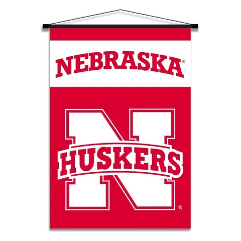 Nebraska Cornhuskers Huskers  Nebraska  28" X 40" Banner Sports Room Must Cover