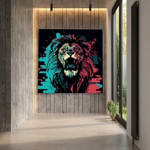 Lion Abstract Art Canvas Painting Canvas Wall Art Home Decor Posters Prints - Picture 1 of 7