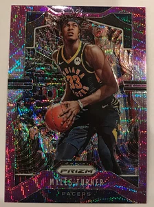 Myles Turner 2019-20 Prizm Purple wave Refractor Pacers #216 Pacers - Picture 1 of 3