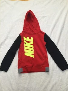 Nike Hoodie Sweatshirt Youth Kids Size Small Red Pullover - Picture 1 of 7