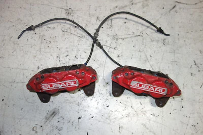 Pinzas de freno delanteras JDM Subaru Impreza WRX STi Legacy Forester de 4 pistones ROJAS Foto 1 de 4