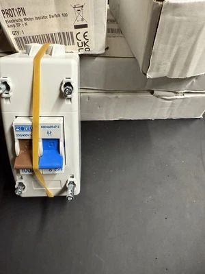 100/80Amp Single Isolator Switch Double Pole Proteus 100A