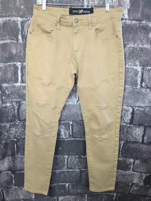 XRay Men's Size 32/30 Beige Denim Jeans Moto Casual Urban Wear EUC! - Image 1 of 4