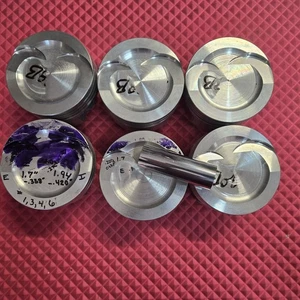 Diamond Forged Pistons 6(six) available 3.805, Converted To Dish,  Set P - Picture 1 of 11