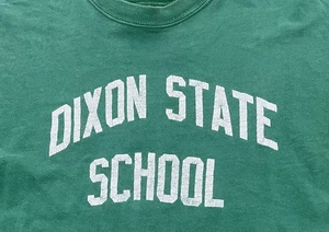 Camisa Antigua De Colección Dixon State Hospital Illinois Insane Asylum Team #3 Espalda S - Imagen 1 de 7