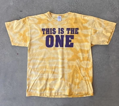 Vintage Los Angeles Lakers Shirt Size XL This Is The One Yellow Tie Dye LA Kobe - Image 1 of 4
