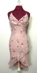 Vestido Rampage Y2K Alto-Bajo Talla 5 Rosa Floral Babydoll Coqueta Romántico Niña - Imagen 1 de 13