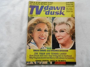 TV DAWN TO DUSK Magazine-SEPTEMBER,1971 DINAH SHORE - Picture 1 of 2