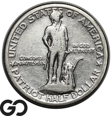 1925 Lexington-Concord Commemorative Half Dollar - Image 1 of 3