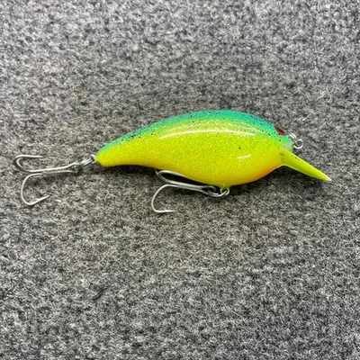 Norman Little N Squarebill Vintage Crankbait Lure  2.5" GDLN-181 Chart Blue - Image 1 of 4