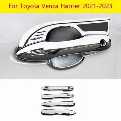 Tampa externa cromada para Toyota Venza Harrier 2021-24 acabamento 4X - Imagem 1 de 4
