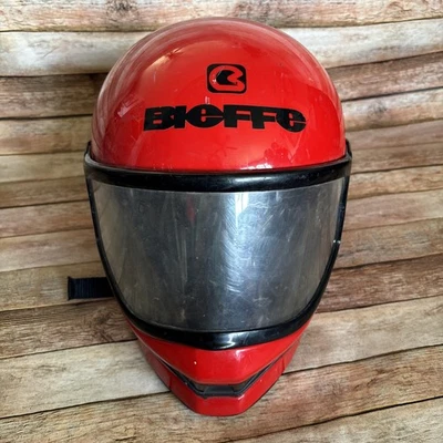 Casco de carreras de motocicletas BIEFFE M GR 1400 ITALIA protector facial completo rojo y negro Foto 1 de 4