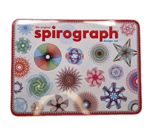 Spirograph Design Tin Set Original Super Deluxe Toy Kids Art Case Travel Kit 25 - Picture 1 of 2