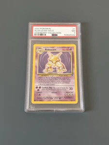 Pokemon TCG 2002 Legendary Collection - Alakazam 1/110 Rare Holo PSA 7 NM - Picture 1 of 5