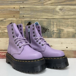 Dr. Martens Jadon III Pisa Leder Plateau Stiefel Damen Gr. 7 Lavendel Lila - Bild 1 von 12