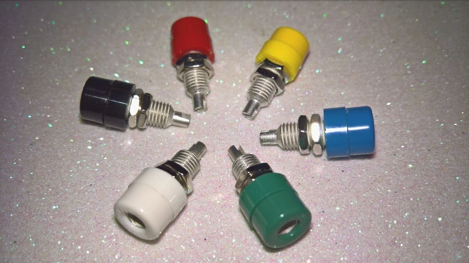 HIRSCHMANN 4MM BANANENBUCHSE BIL20 ROT, SCHWARZ, BLAU, GRÜN, GELB, WEISS