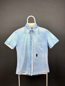Dolce&Gabbana Blue Button Down Shirt Short Sleeve Size 50 Vintage - Picture 1 of 8