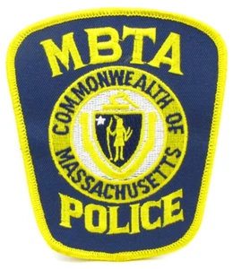 obo~! POLICE SHERIFF UNIFORM PATCH MBTA Transit Massachusetts Commonwealth - Picture 1 of 2