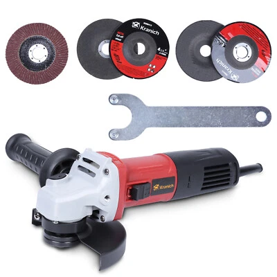 Kranich Winkelschleifer 125mm Schleifscheiben 850W 12000r/min Trennschleifer Set - Bild 1 von 4