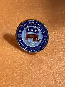 Vintage 2003 Republican National Committee Gold Tone Enamel Lapel Pin (GW11) - Picture 1 of 4