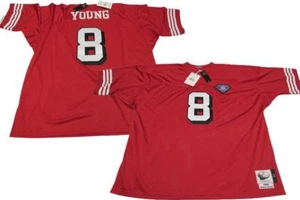 Neu 1994 Steve Young #8 49ers Herren Größen Mitchell & Ness AUTHENTIC Trikot $300 - Bild 1 von 12