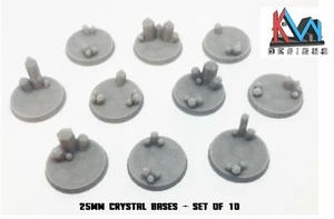 3D-gedruckt - 25 mm malerische Kristall Cluster Basen Set (10) - Bild 1 von 2