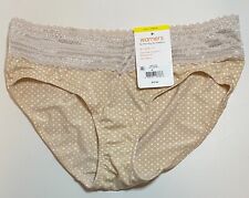 Warner's Lace Hipster Panty No Pinching/Problems 5609J Body Tone Dots 6/M